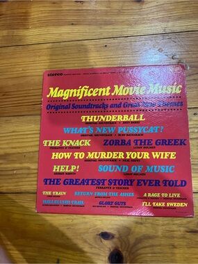 Magnificent Movie Music Vinyl Album - Red Cover